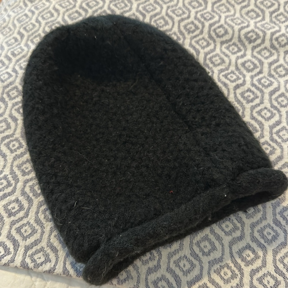 FREE PEOPLE Dreamland Knit Beanie Charcoal Black​ - Picture 4 of 5